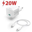 Ładowarka sieciowa HAMA Mini 201620 PD/Qualcomm® 20W Biały
