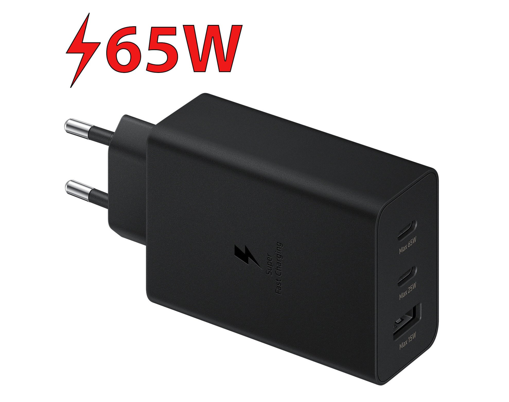 Ładowarka sieciowa SAMSUNG 65W EP-T6530NBEGEU Czarny