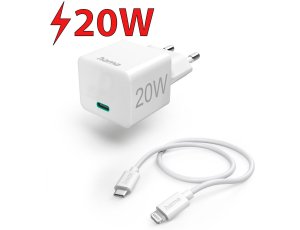 Ładowarka sieciowa HAMA Mini 201620 PD/Qualcomm® 20W Biały